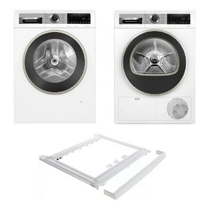 Bosch Serie 4 (стиральная машина WGA24400ME + сушильная машина WQG1420AME + монтажный элемент WTZ20410) фото в Тюмени