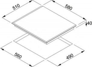 Независимая индукционная  варочная панель Франке FH 604-1 4I T PWL фото 3 в Тюмени Независимая индукционная  варочная панель Franke FH 604-1 4I T PWL фото 3 в Тюмени