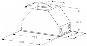 Встраиваемая вытяжка Кертинг KHI 9828 GN фото 3 в Тюмени Встраиваемая вытяжка Korting KHI 9828 GN фото 3 в Тюмени