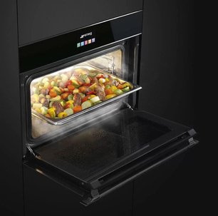 Духовой шкаф комбинированный с пароваркой Смег SF4604VCNX1 фото 4 в Тюмени Духовой шкаф комбинированный с пароваркой Smeg SF4604VCNX1 фото 4 в Тюмени