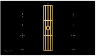 Варочная панель с вытяжкой Kuppersbusch KMI 9850.0 SR Gold фото в Тюмени