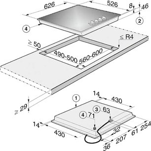 Независимая варочная панель Miele KM 3010 с витрины новая фото 4 в Тюмени