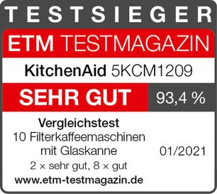 Кофеварка Китчен Эйд 5KCM1209EDG фото 4 в Тюмени Кофеварка KitchenAid 5KCM1209EDG фото 4 в Тюмени