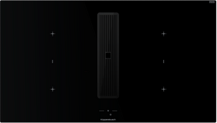 Индукционная варочная поверхность с вытяжкой Kuppersbusch KMI 9850.1 SR-S Black Chrome фото в Тюмени