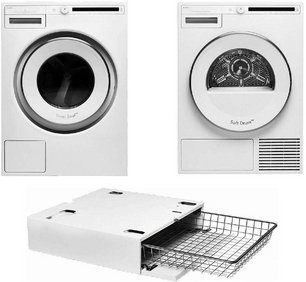 Asko Classic 9 (стиральная машина W2084.W/3 + сушильная машина T208C.W + выдвижная корзина HB1153W) фото в Тюмени Asko Classic 9 (стиральная машина W2084.W/3 + сушильная машина T208C.W + выдвижная корзина HB1153W) фото в Тюмени