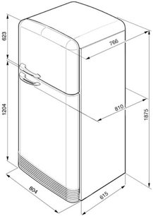 Холодильник Смег FAB50XS фото 3 в Тюмени Холодильник Smeg FAB50XS фото 3 в Тюмени