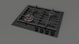 Газовая варочная панель Fulgor Milano FCLH 604 G T WK BK фото 3 в Тюмени