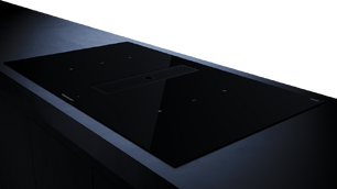 Индукционная варочная панель с вытяжкой Kuppersbusch KMI 9350.0 SR Black Velvet фото 3 в Тюмени