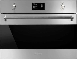 Компактный многофункциональный духовой шкаф Смег SF4390VCX фото в Тюмени Компактный многофункциональный духовой шкаф Smeg SF4390VCX фото в Тюмени