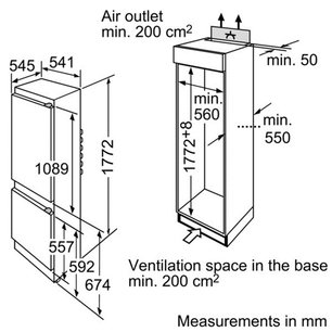 Встраиваемый двухкамерный холодильник Бош KIV 38V20 RU фото 2 в Тюмени Встраиваемый двухкамерный холодильник Bosch KIV 38V20 RU фото 2 в Тюмени