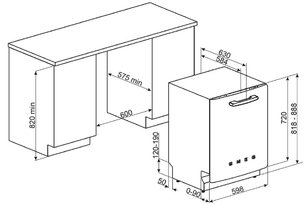 Посудомоечная машина Смег ST2FABCR2 фото 4 в Тюмени Посудомоечная машина Smeg ST2FABCR2 фото 4 в Тюмени