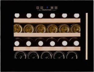 Винный шкаф Dunavox DX-24.56BBK (B) петли слева фото 2 в Тюмени