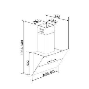 Вытяжка Кертинг KHC 91090 GW фото 4 в Тюмени Вытяжка Korting KHC 91090 GW фото 4 в Тюмени