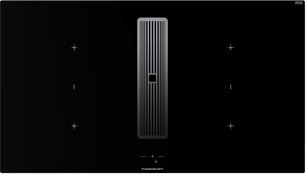 Индукционная варочная поверхность с вытяжкой Kuppersbusch KMI 9850.1 SR-S Silver Chrome фото в Тюмени