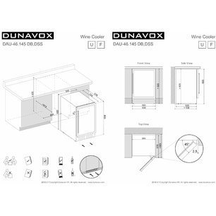 Винный шкаф Dunavox DAU-46.145DSS фото 4 в Тюмени