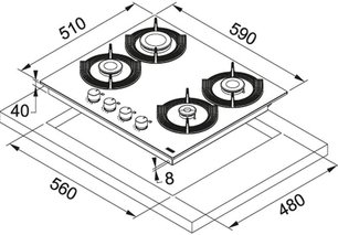 Варочная панель Франке FHMF 604 4G C WH фото 2 в Тюмени Варочная панель Franke FHMF 604 4G C WH фото 2 в Тюмени