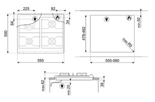 Варочная панель Smeg SRV864RAGH фото 4 в Тюмени