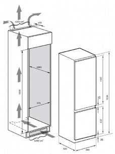 Встраиваемый холодильник Kaiser EKK 60193 фото 4 в Тюмени