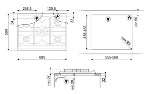 Варочная панель Smeg SR775BS1 фото 4 в Тюмени