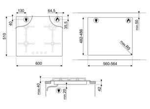 Варочная панель Smeg PV164S2 фото 3 в Тюмени