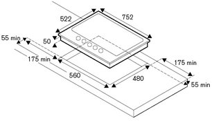 Варочная панель Bertazzoni P755CPROX фото 4 в Тюмени