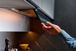 Вытяжка Фалмек VIRGOLA TOUCH NRS BLACK 120 фото 3 в Тюмени Вытяжка Falmec VIRGOLA TOUCH NRS BLACK 120 фото 3 в Тюмени