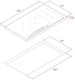 Индукционная варочная панель Teka IZS 96700 MST BLACK фото 2 в Тюмени