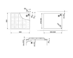 Варочная панель Smeg S64S фото 2 в Тюмени