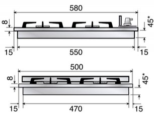 Варочная панель Ilve H360CV Stainless-Steel фото 2 в Тюмени