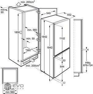 Холодильник Electrolux ENN3153AOW фото 2 в Тюмени