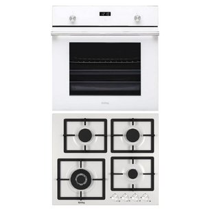 Korting Crystal (духовой шкаф OGG 771 CFW + варочная панель HG 697 CTW) фото в Тюмени