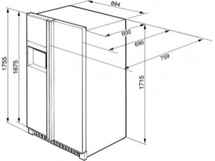 Холодильник Смег SS55PTE3 фото 4 в Тюмени Холодильник Smeg SS55PTE3 фото 4 в Тюмени