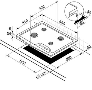Независимая варочная панель De Dietrich DTE 714 E фото 2 в Тюмени
