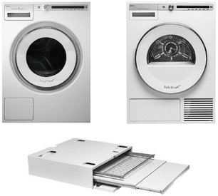 Asko Logic 9 (стиральная машина W4086C.W/3 + сушильная машина T408HD.W + выдвижная полка с корзиной HDB1153W) фото в Тюмени Asko Logic 9 (стиральная машина W4086C.W/3 + сушильная машина T408HD.W + выдвижная полка с корзиной HDB1153W) фото в Тюмени