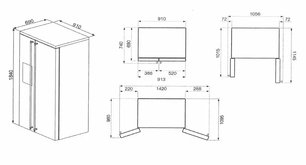 Холодильник Смег SBS8004PO фото 3 в Тюмени Холодильник Smeg SBS8004PO фото 3 в Тюмени