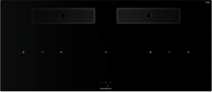 Индукционная варочная поверхность с вытяжкой Kuppersbusch KMI 12850.0 SR-E Black Chrome фото в Тюмени