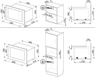 Встраиваемая микроволновая печь Смег FMI120G фото 4 в Тюмени Встраиваемая микроволновая печь Smeg FMI120G фото 4 в Тюмени