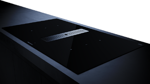 Индукционная варочная панель с вытяжкой Kuppersbusch KMI 9350.0 SR Silver Chrome фото 3 в Тюмени