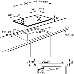 Варочная панель Electrolux GRE263MB фото 4 в Тюмени