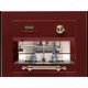 Встраиваемая кофемашина Ilve ES-645C Burgundy (ручки латунь)