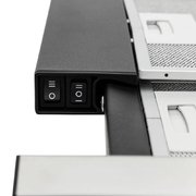 Встраиваемая вытяжка KRONA Kamilla slim 600 black/inox (1 мотор) фото 2 в Тюмени