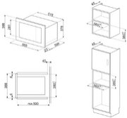 Встраиваемая микроволновая печь Smeg FMI025B3 фото 2 в Тюмени