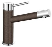 Смеситель Бланко Alta compact chrome/Silgranit шампань фото 2 в Тюмени Смеситель Blanco Alta compact chrome/Silgranit шампань фото 2 в Тюмени
