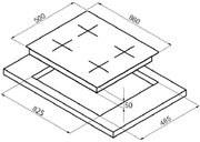 Варочная поверхность Korting HG 985 CTX фото 2 в Тюмени