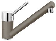Смеситель Бланко Antas chrome/Silgranit серый беж фото в Тюмени Смеситель Blanco Antas chrome/Silgranit серый беж фото в Тюмени