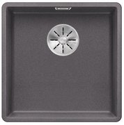 Мойка Blanco SUBLINE 400-F отводная арматура InFino® темная скала фото в Тюмени