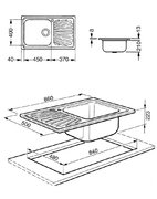 Мойка Smeg LGMR861 фото 3 в Тюмени