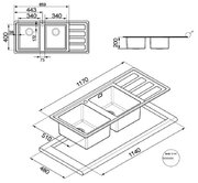 Мойка Smeg LMN116S фото 2 в Тюмени