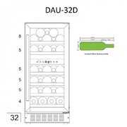 Винный шкаф Dunavox DAU-32.78DW фото 3 в Тюмени