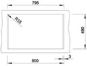 Мойка BLANCO DALAGO 8 Silgranit черный, клапан-автомат фото 4 в Тюмени